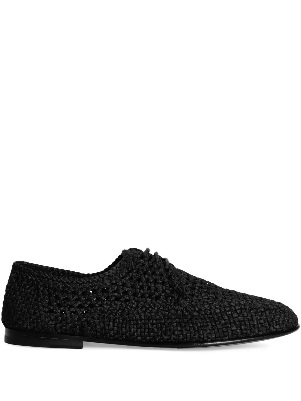 Dolce & Gabbana woven Derby shoes Black