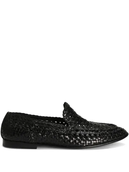 Chaussons en cuir - Dolce & Gabbana - Modalova