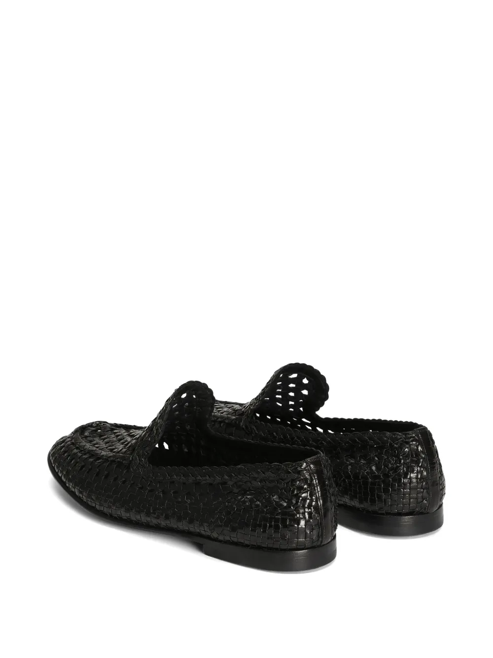 Dolce & Gabbana leather slippers Black