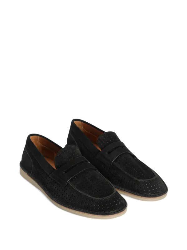 Dolce & Gabbana 黒スエードローファー Dolce & Gabbana ローファー | ブラック | FARFETCH JP