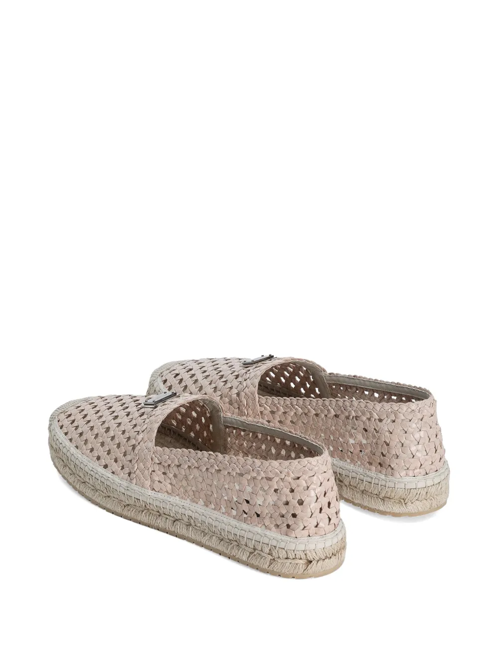 Dolce & Gabbana Leren espadrilles Beige
