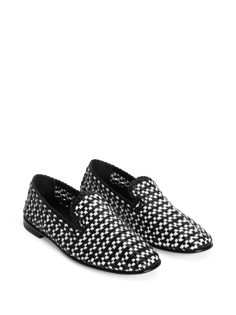 Dolce & Gabbana interwoven loafers - Zwart