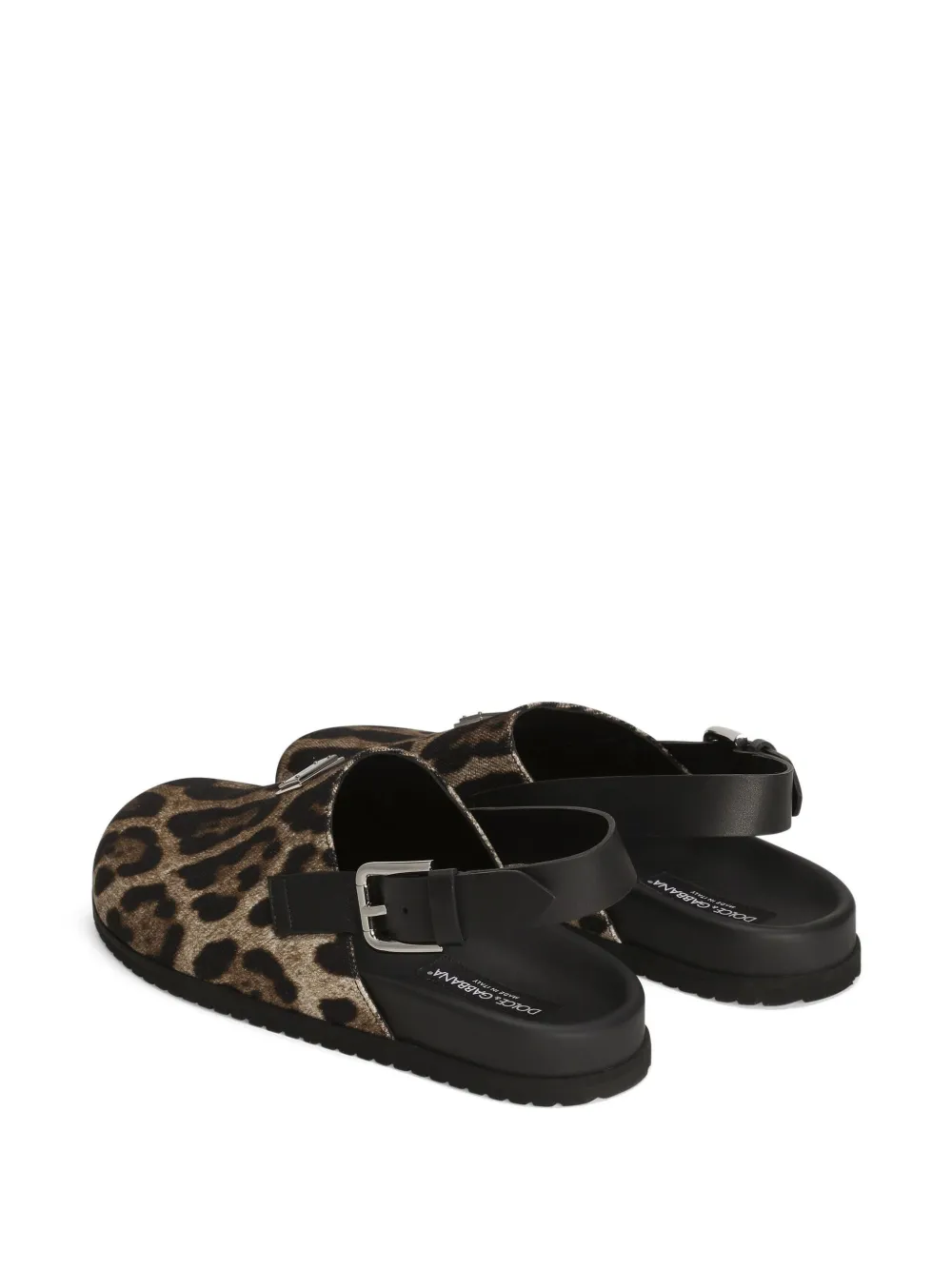 Dolce & Gabbana Slippers met print Bruin