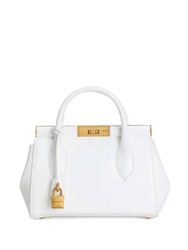 Dolce & Gabbana レザー トートバッグ | ホワイト | FARFETCH JP