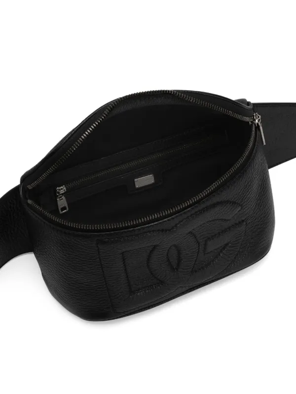 Dolce & Gabbana Leather Belt Bag | Black | FARFETCH CA