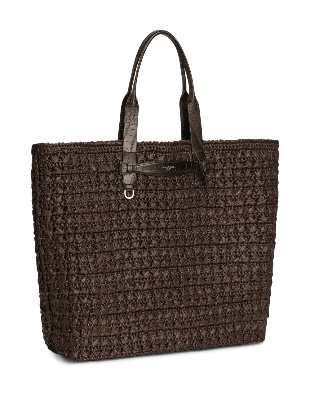 Dolce & Gabbana Geweven shopper Bruin
