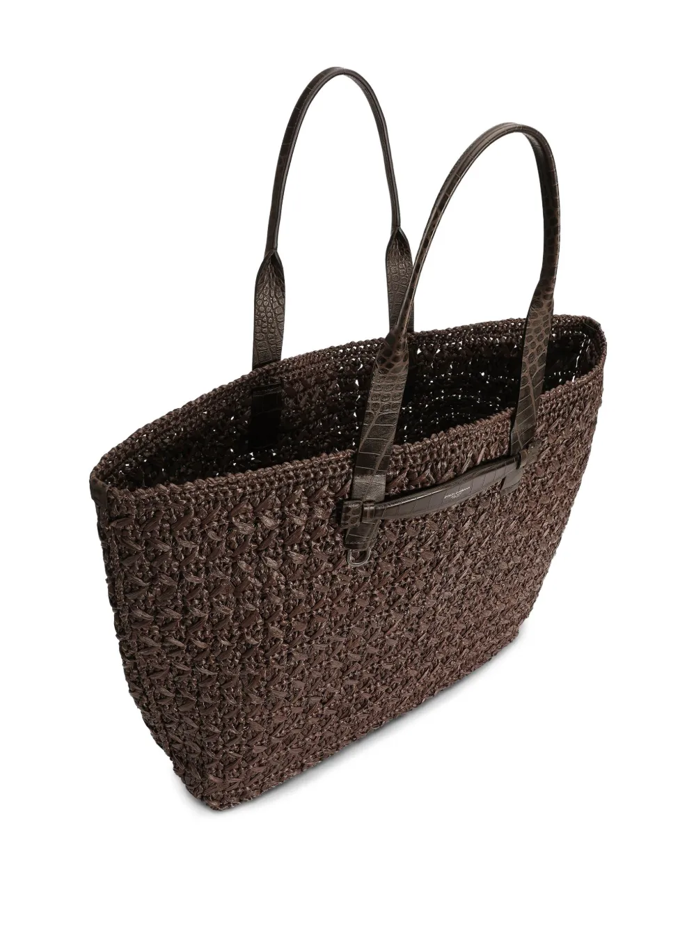 Dolce & Gabbana Geweven shopper Bruin