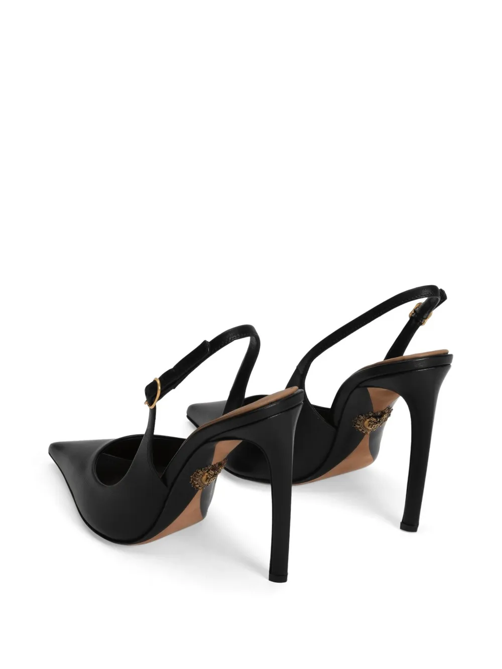 Dolce & Gabbana leather slingback pumps Black