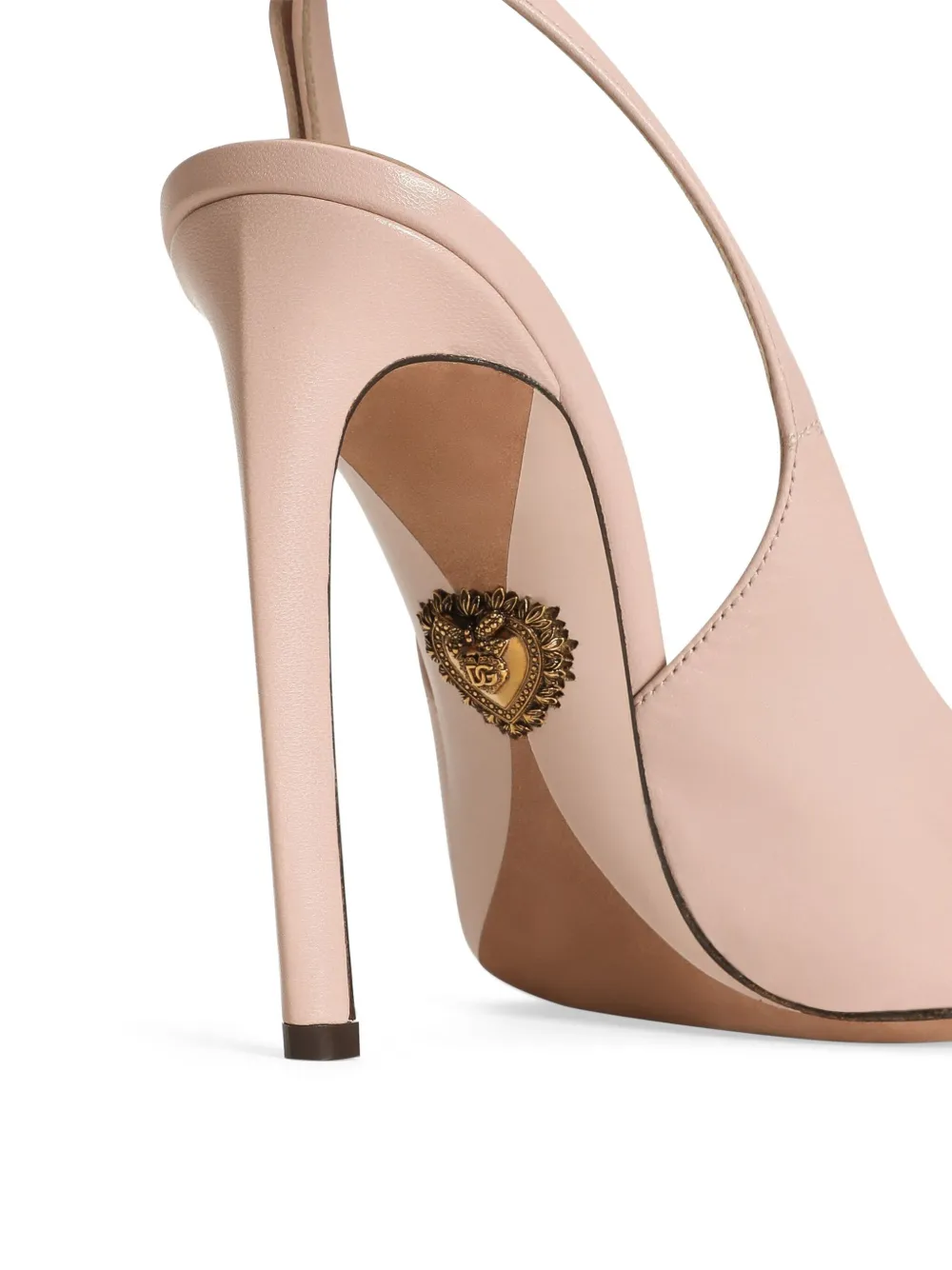 Dolce & Gabbana leather slingback pumps Neutrals