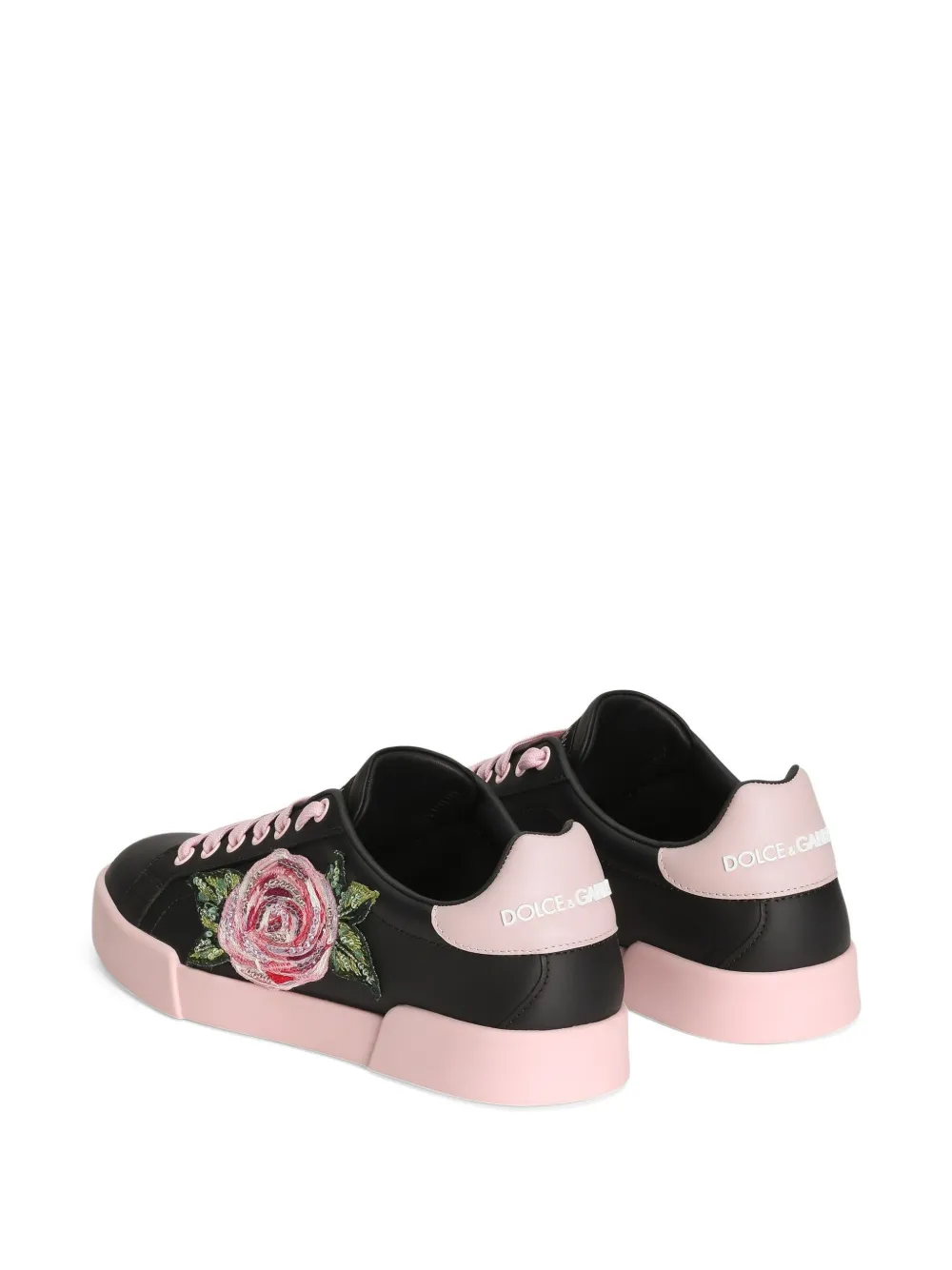 Dolce & Gabbana floral-print sneakers Black
