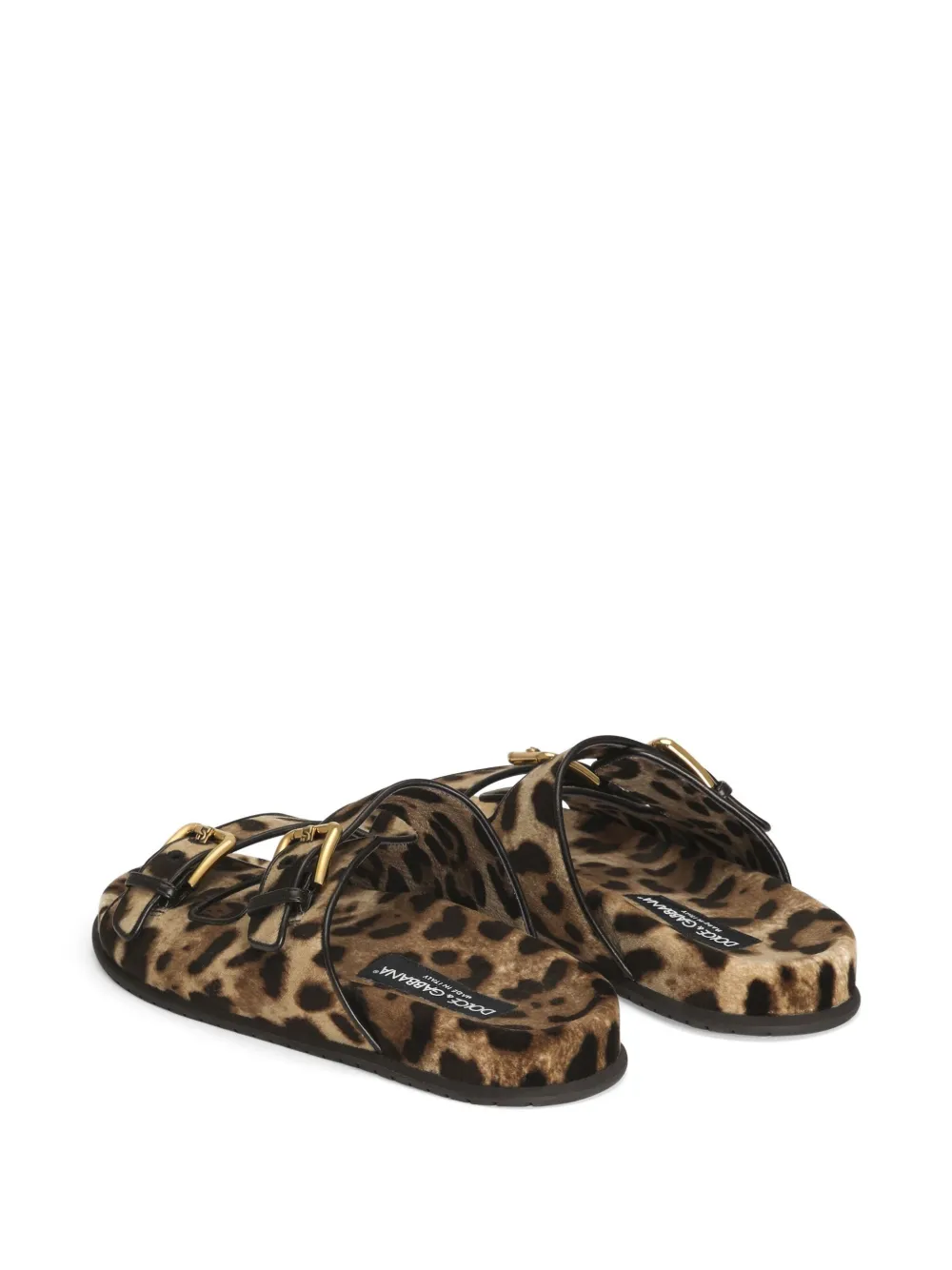 Dolce & Gabbana Sandalen met luipaardprint Bruin