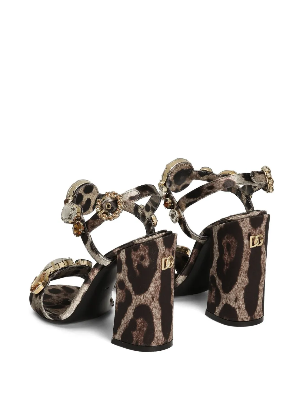 Dolce & Gabbana 105 mm sandalen verfraaid met edelstenen Beige