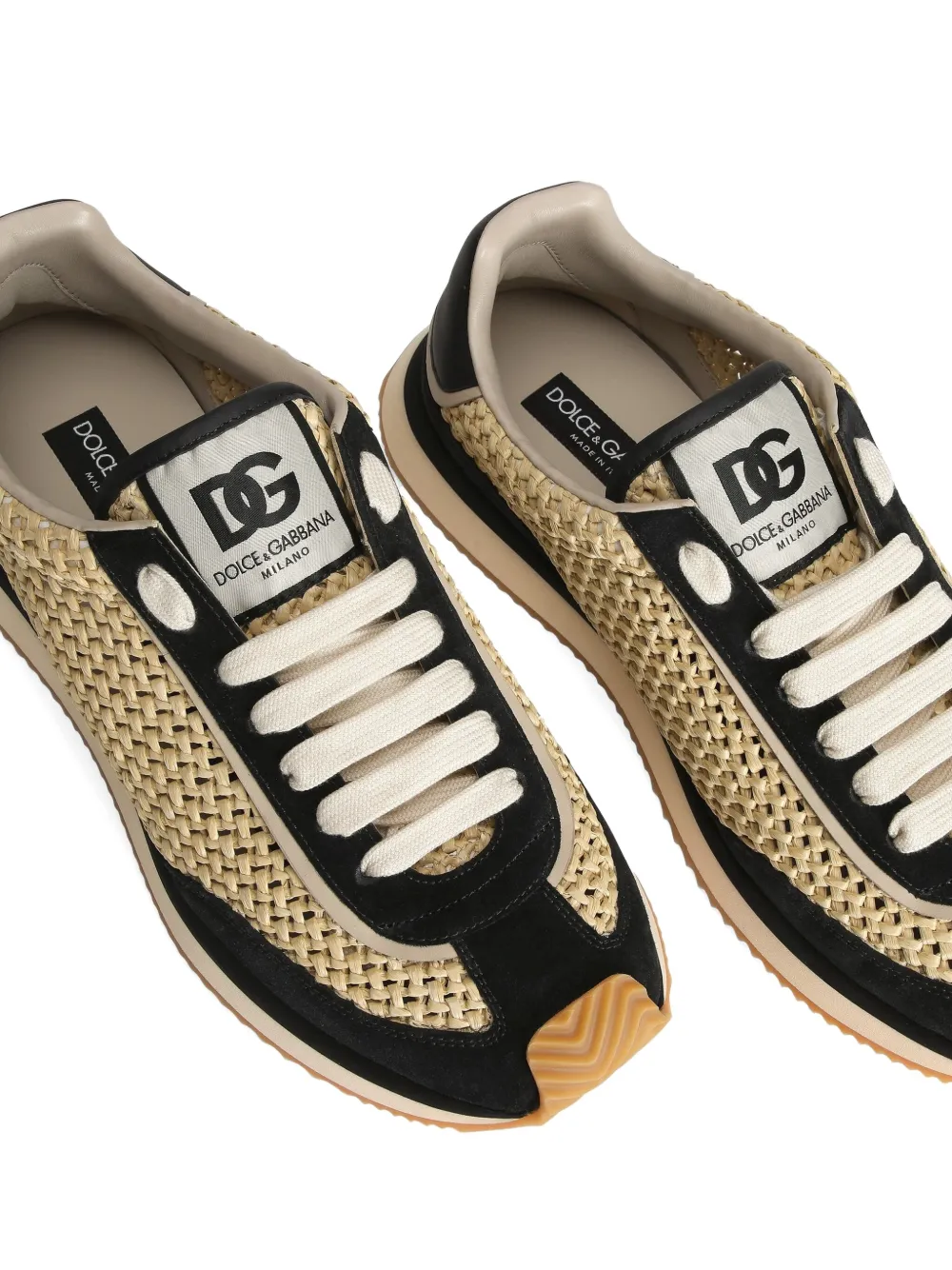 Dolce & Gabbana interwoven sneakers Neutrals