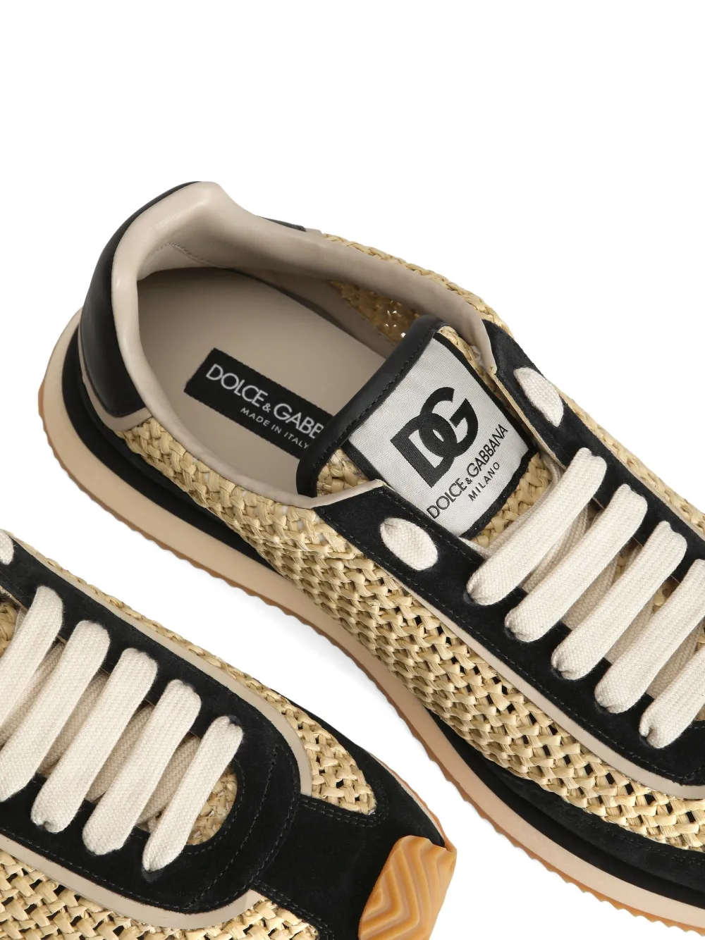 Dolce & Gabbana interwoven sneakers Neutrals