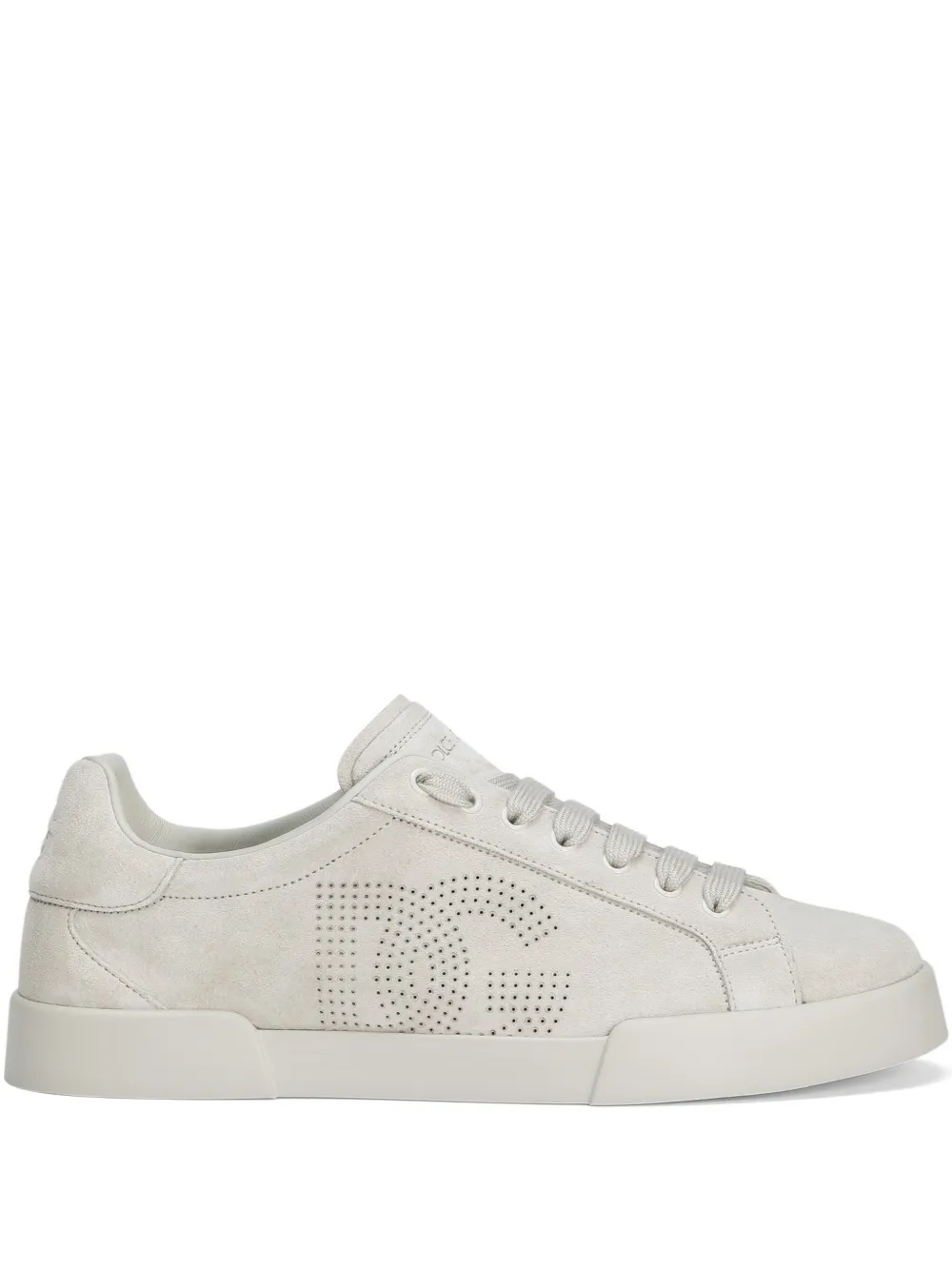 Dolce & Gabbana perforated-logo sneakers Neutrals