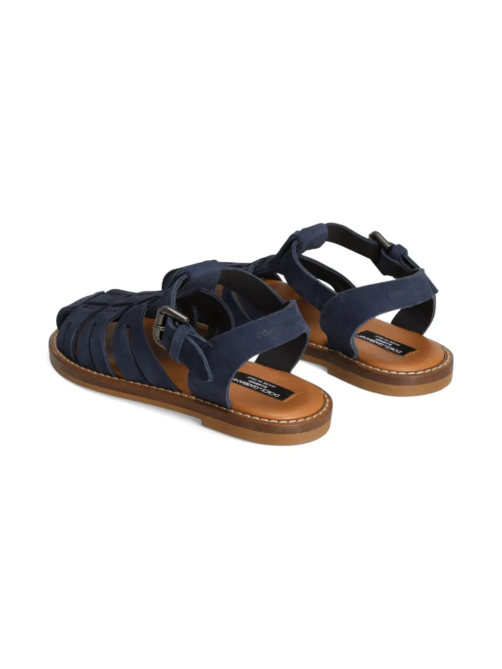 Dolce & Gabbana Kids leather sandals Blue