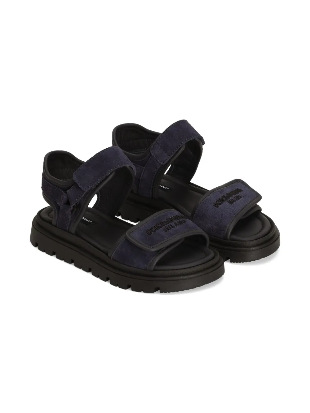 Dolce & Gabbana Kids leather sandals Blue