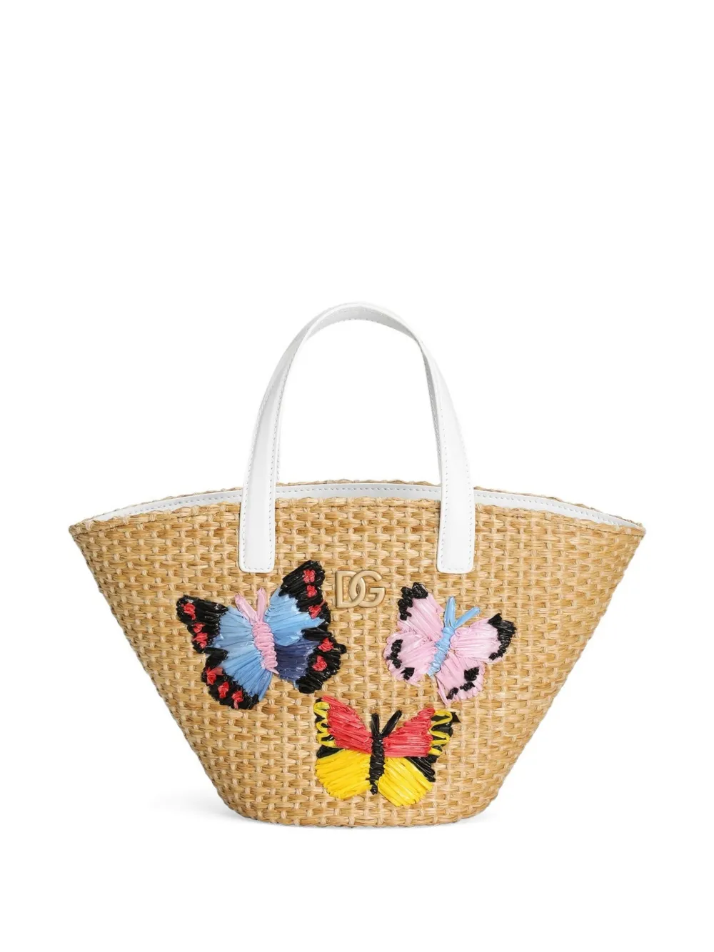 Dolce & Gabbana Kids embroidered-design bag Beige