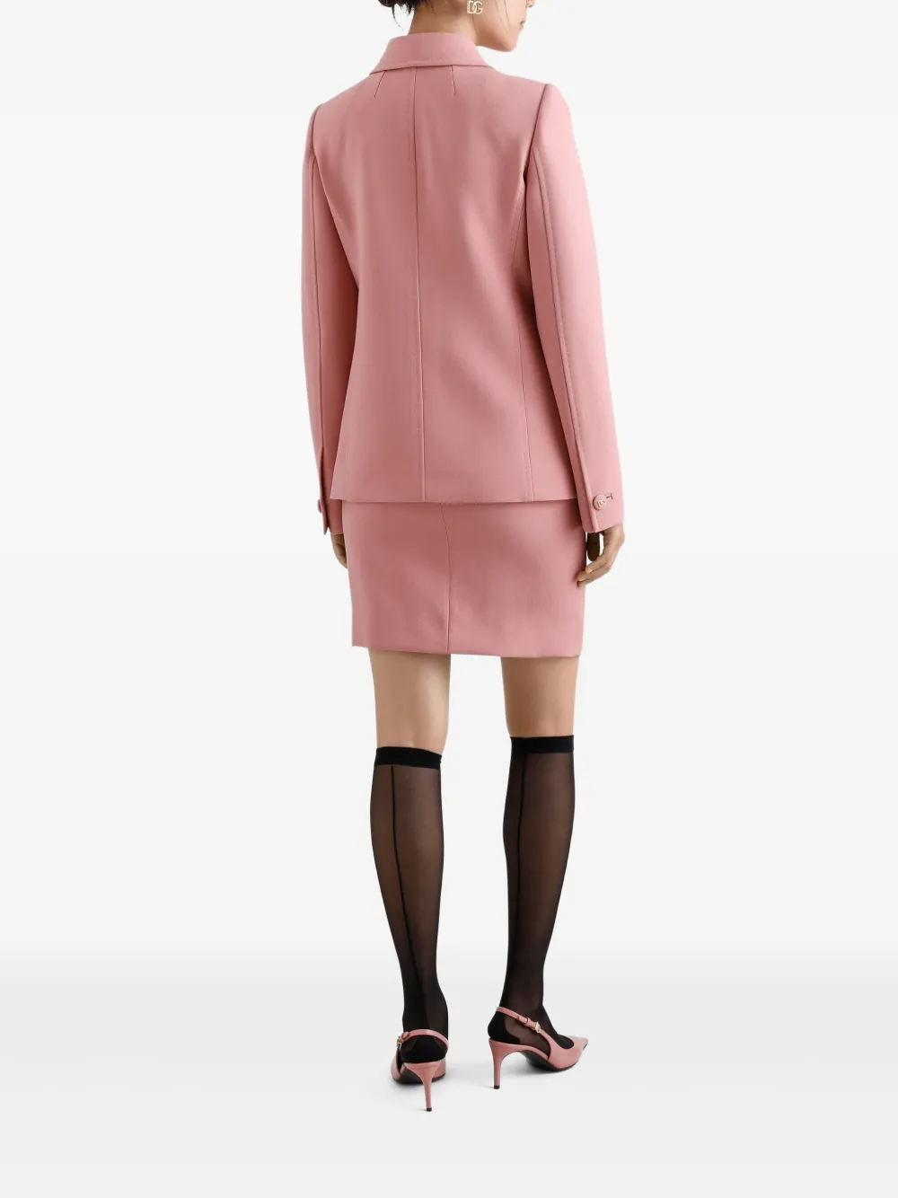 Dolce & Gabbana Wool Blazer In Pink