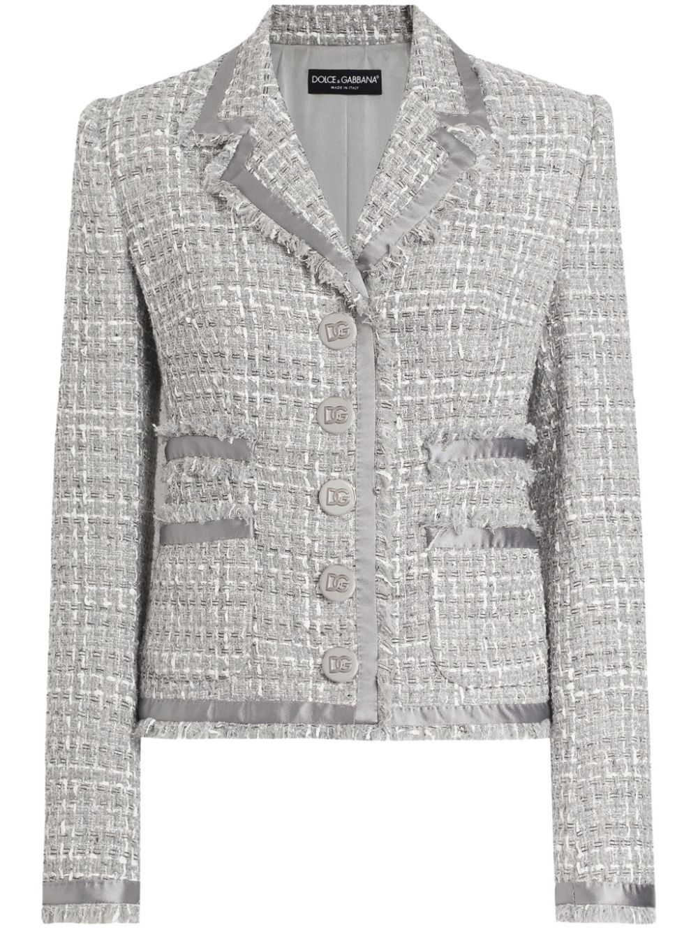 Dolce & Gabbana tweed blazer - Grey