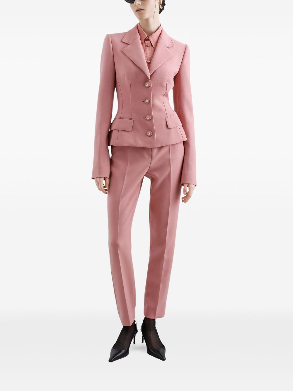 Dolce & Gabbana Blazer met enkele rij knopen - Roze