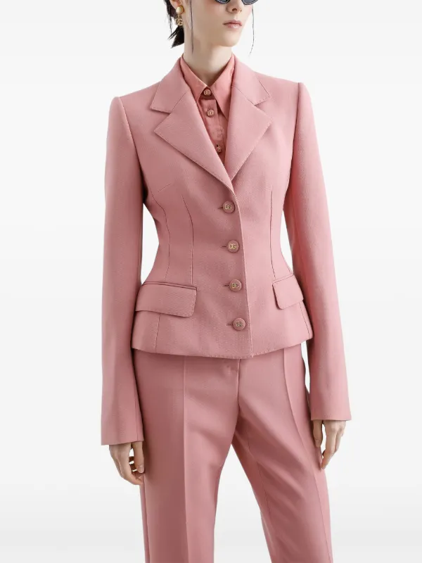 Dolce&Gabbana シングルジャケット ピンク SS25 Dolce & Gabbana シングルジャケット | ピンク | FARFETCH JP