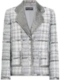 Dolce & Gabbana tartan-check blazer - Grey