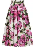 Dolce & Gabbana printed midi skirt - White