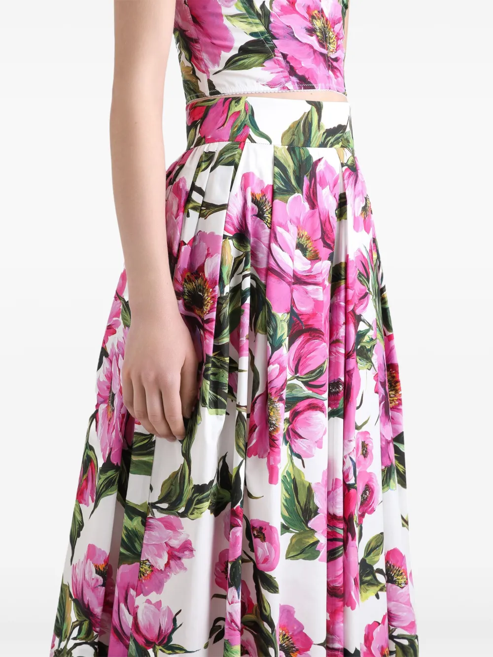 Dolce & Gabbana Midi-rok met print Wit