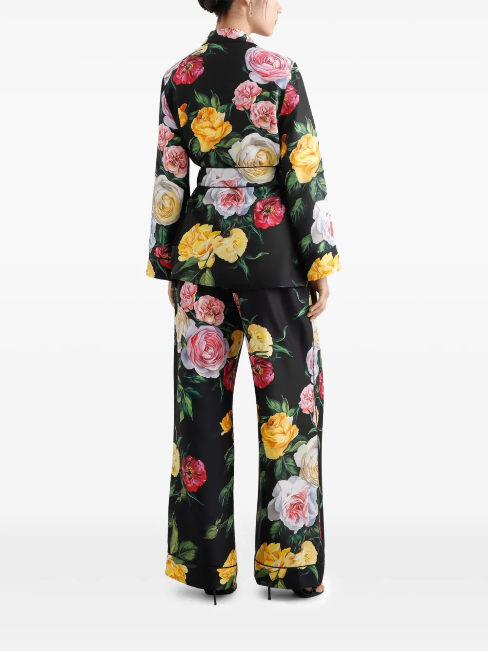 Dolce & Gabbana blouse met bloemenprint Zwart