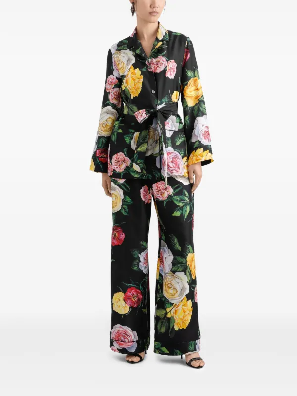 Dolce & Gabbana floral-print Shirt | Black | FARFETCH