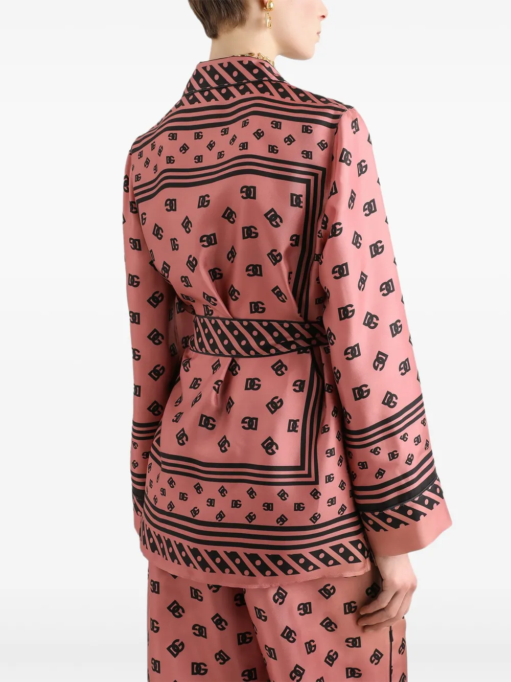 Dolce & Gabbana Overhemd met print Roze