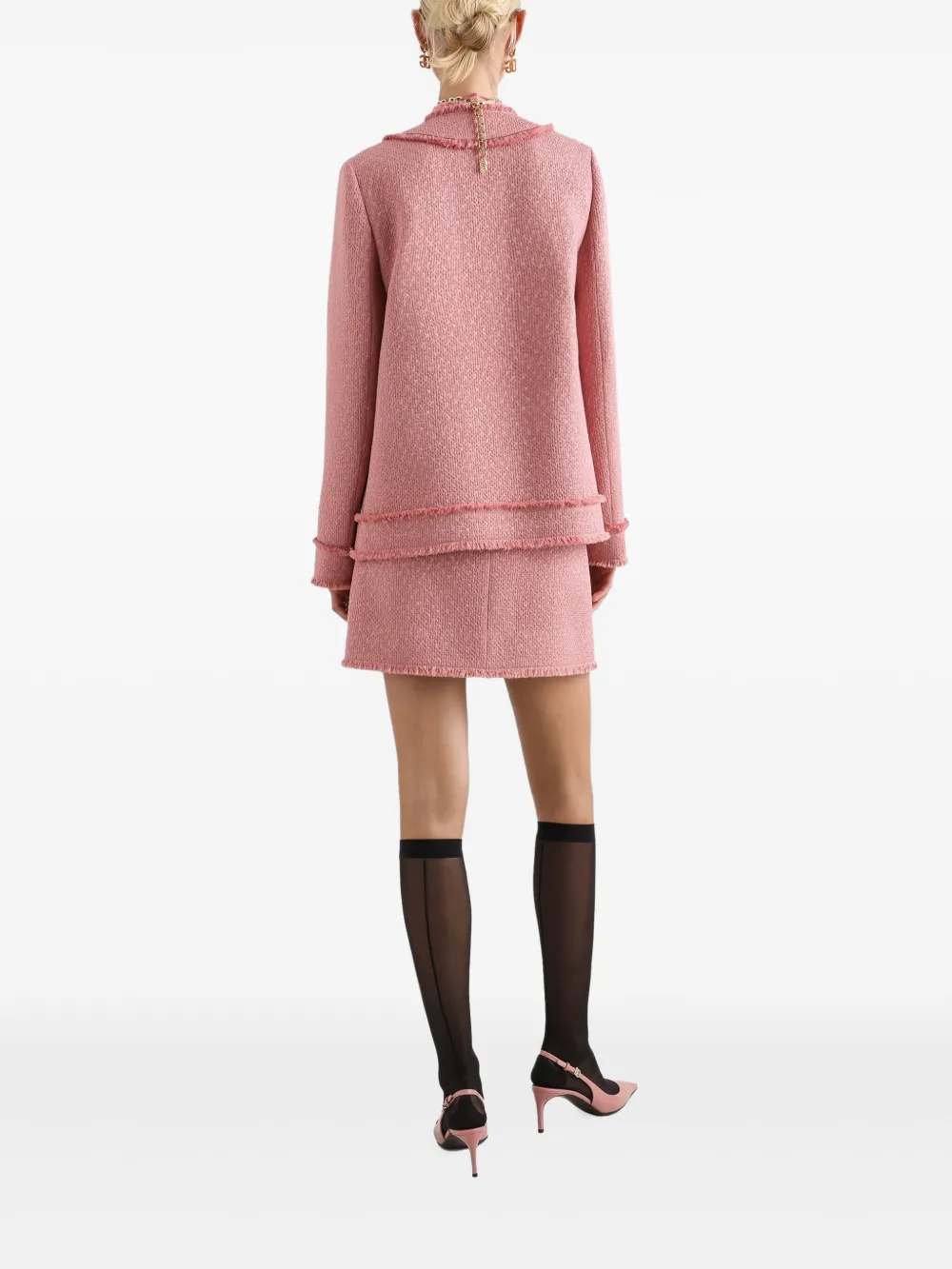 Dolce & Gabbana Overhemd met logo-reliëf Roze