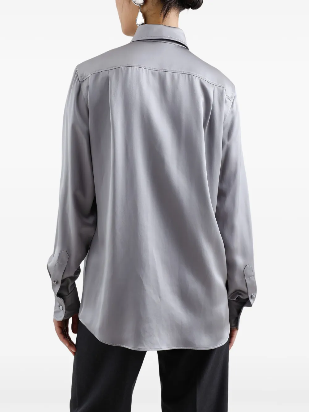 Dolce & Gabbana Zijden blouse Grijs