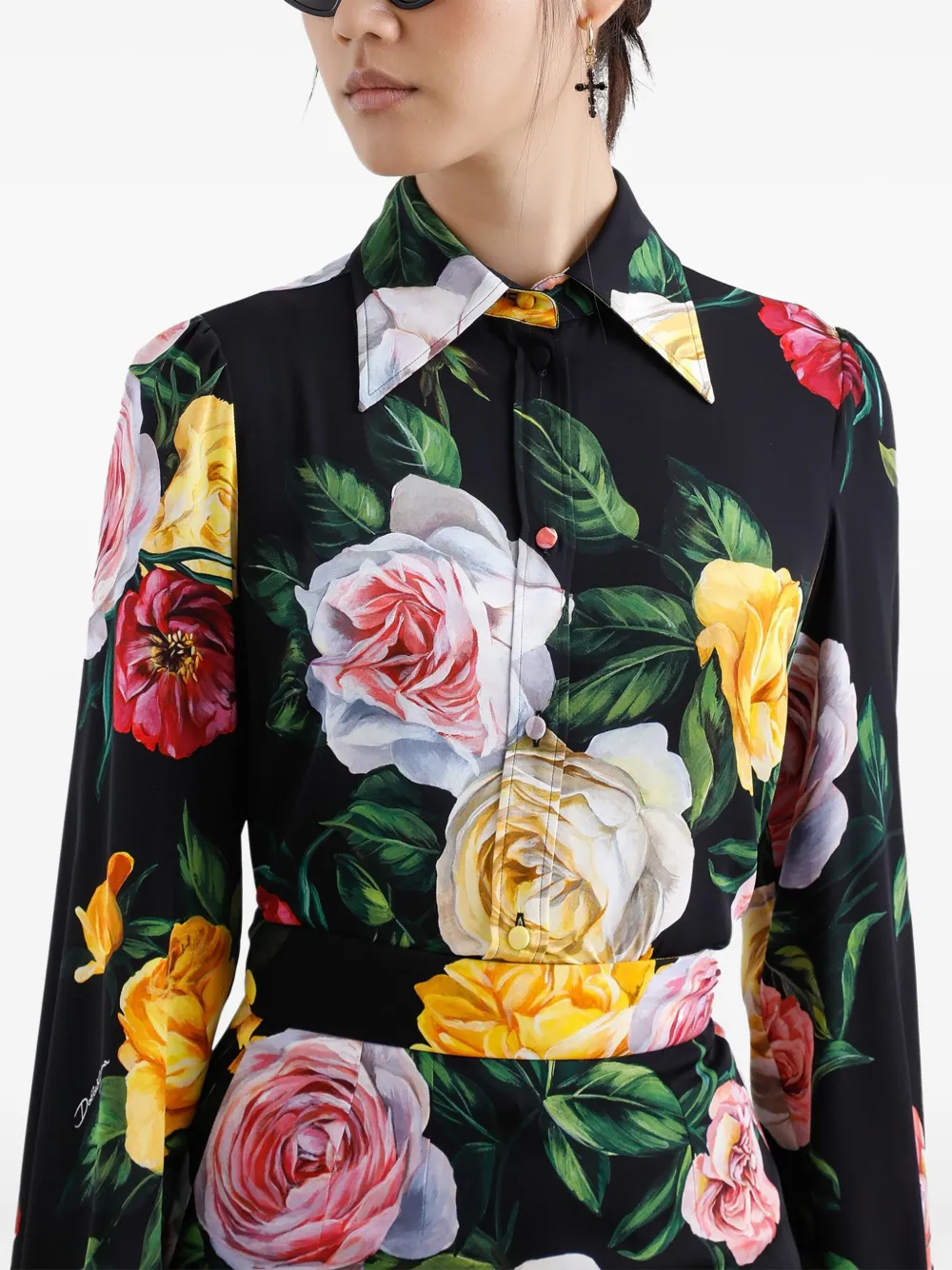 Dolce & Gabbana Zijden blouse Zwart