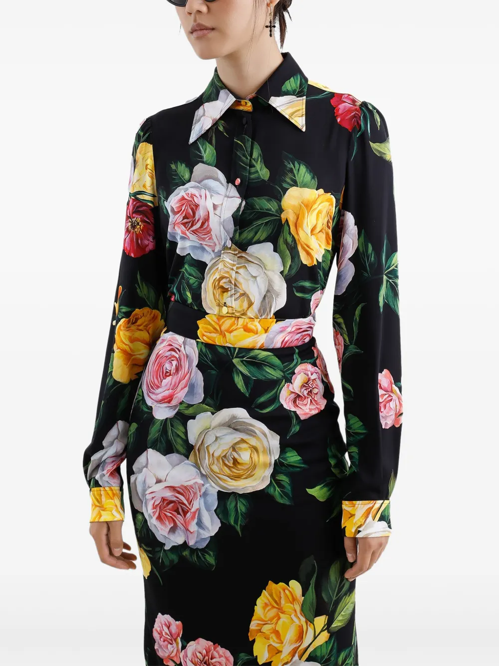 Dolce & Gabbana Zijden blouse Zwart