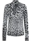Dolce & Gabbana animal-print blouse - Grey