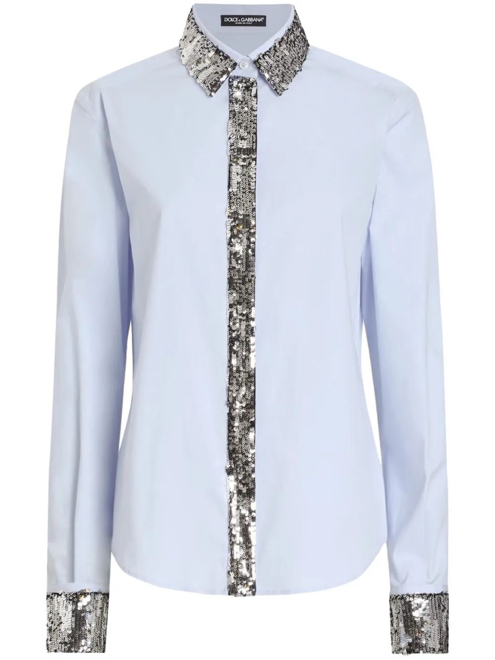 Dolce & Gabbana Blouse met pailletten Blauw