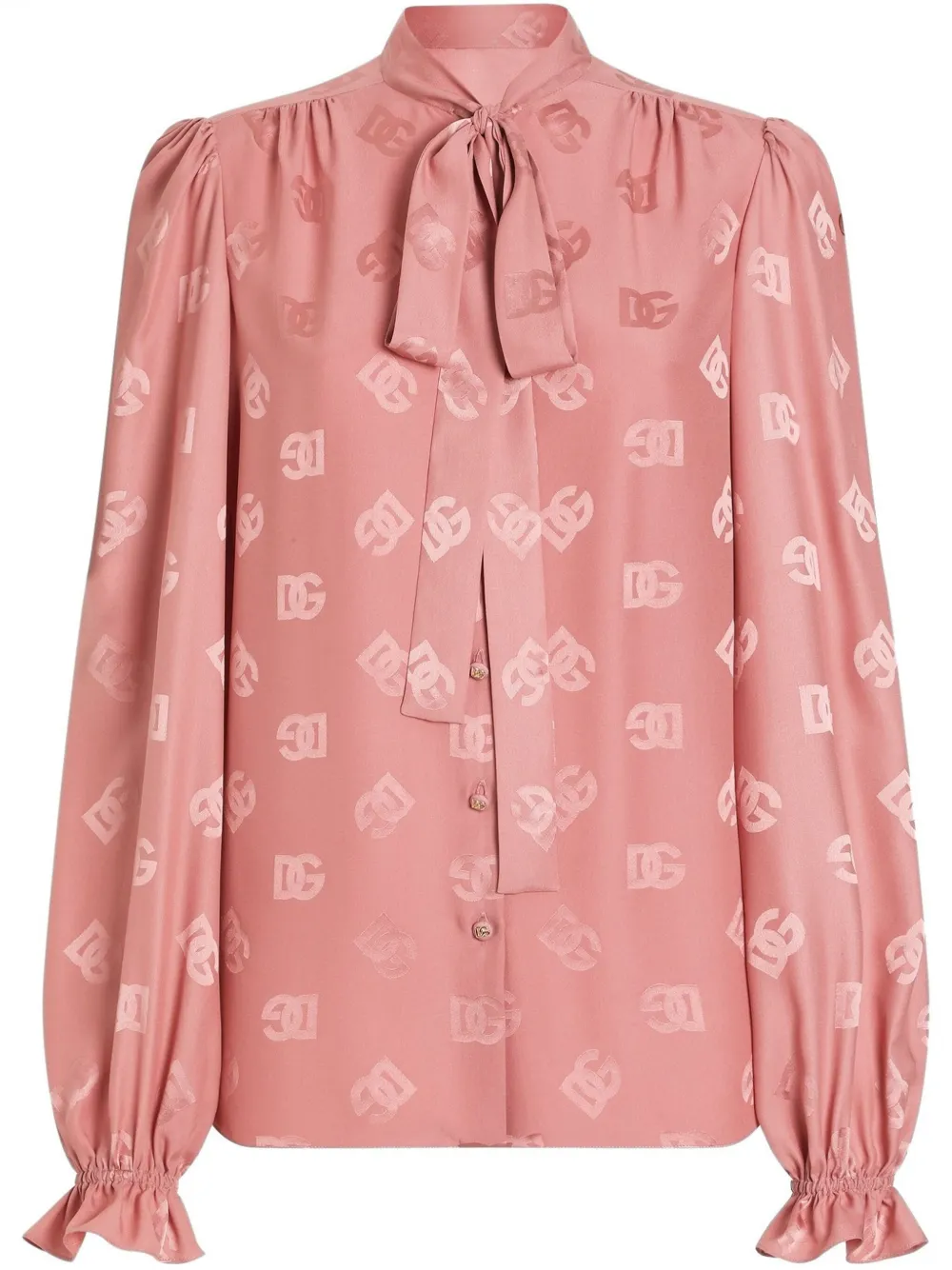 Dolce & Gabbana Shirt met logoprint Roze