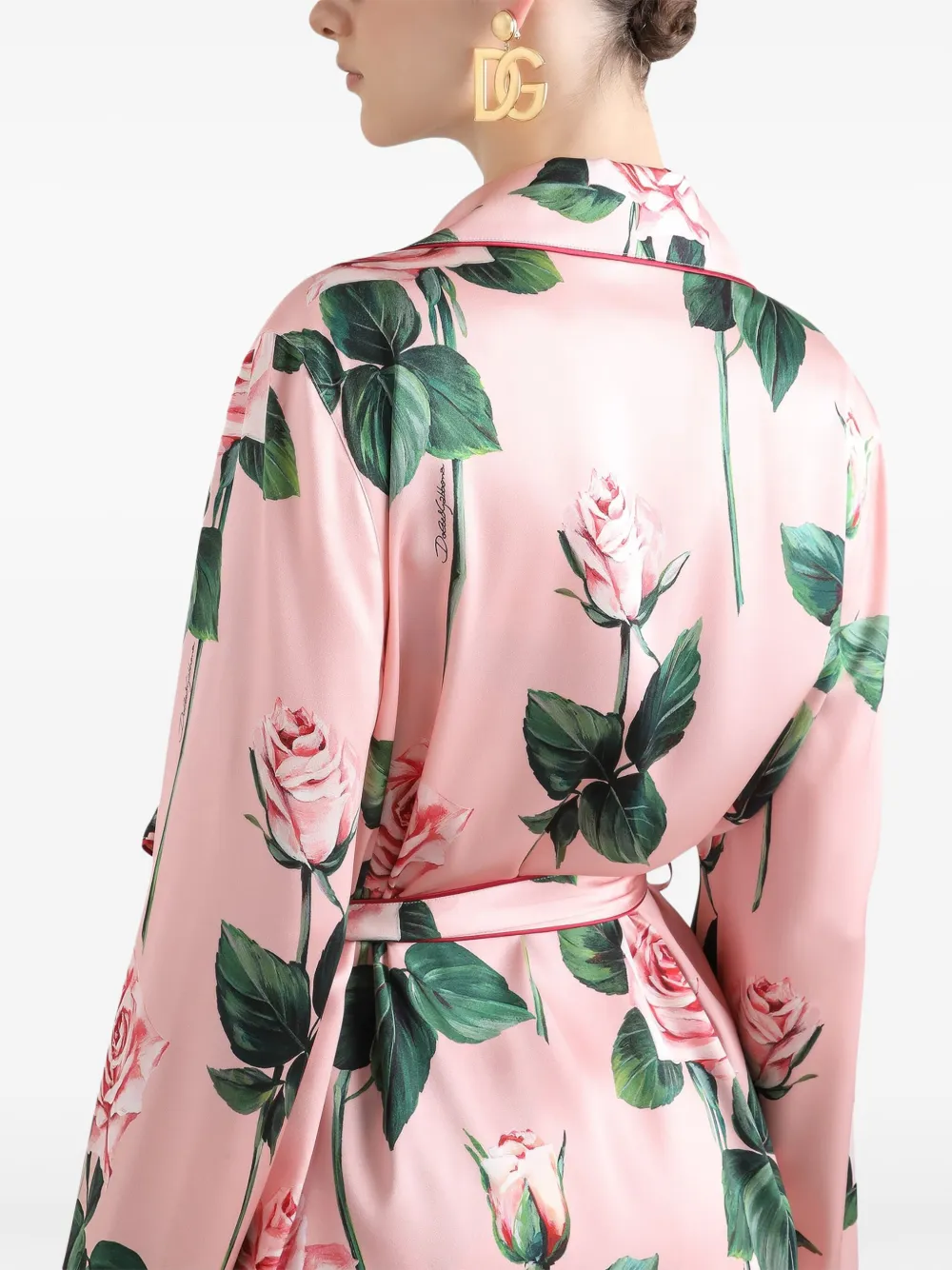 Dolce & Gabbana Blouse met bloemenprint Roze