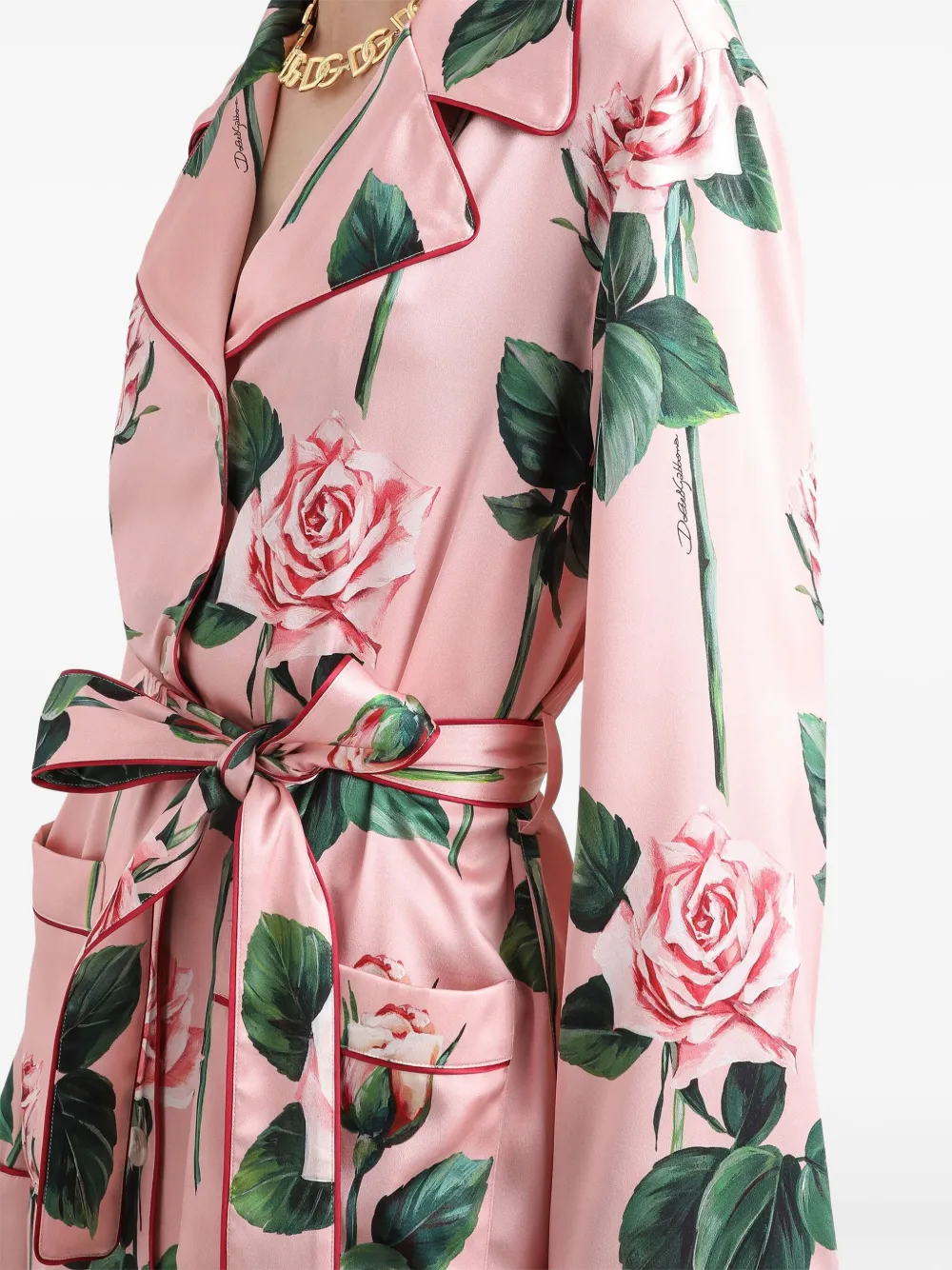 Dolce & Gabbana Blouse met bloemenprint Roze