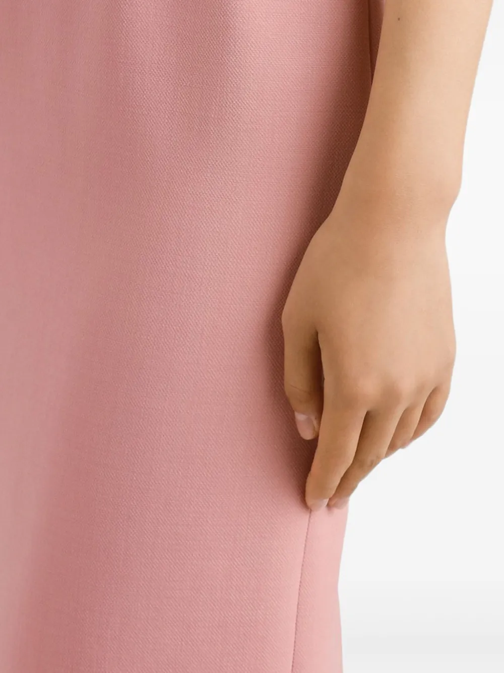 Dolce & Gabbana Wollen crêpe jurk Roze