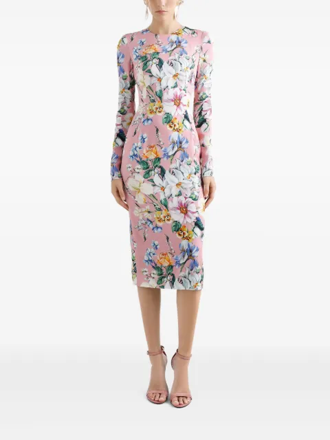 Dolce & Gabbana floral-print midi dress F6GAVTFSA7G - 1