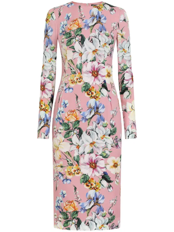 美しい♪◇Floral Print ドレス◇Dolce & Gabbana Flower-print dress in Print for Women | Dolce&Gabbana® US