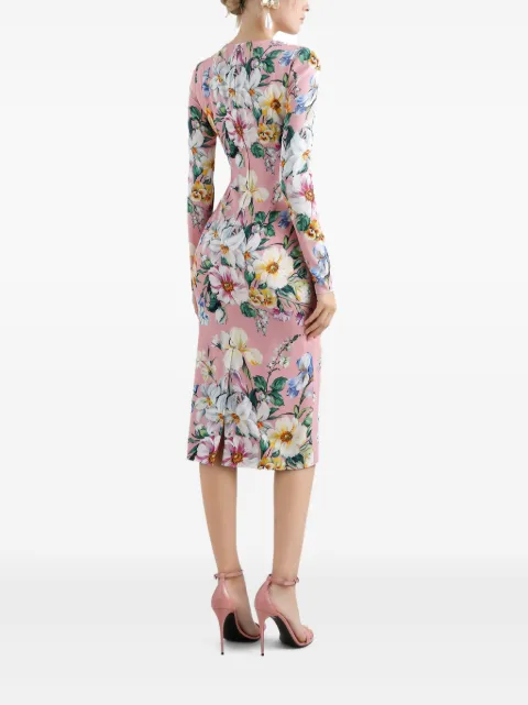 Dolce & Gabbana floral-print midi dress F6GAVTFSA7G - 2