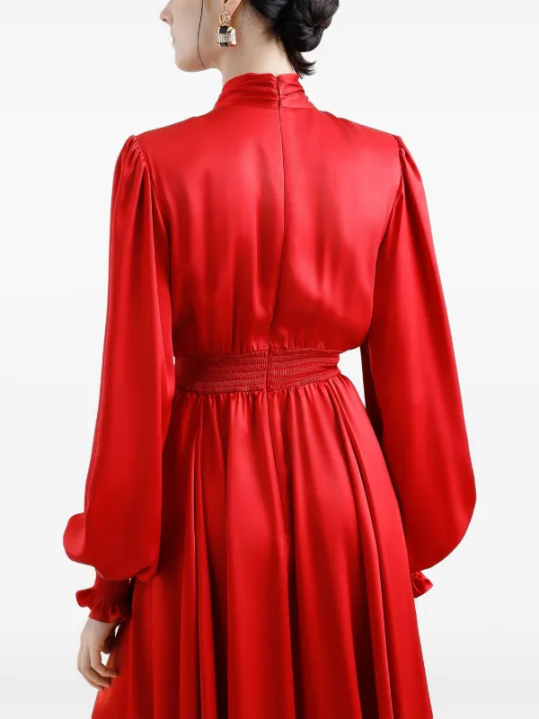 Dolce & Gabbana シルクドレス | レッド | FARFETCH JP