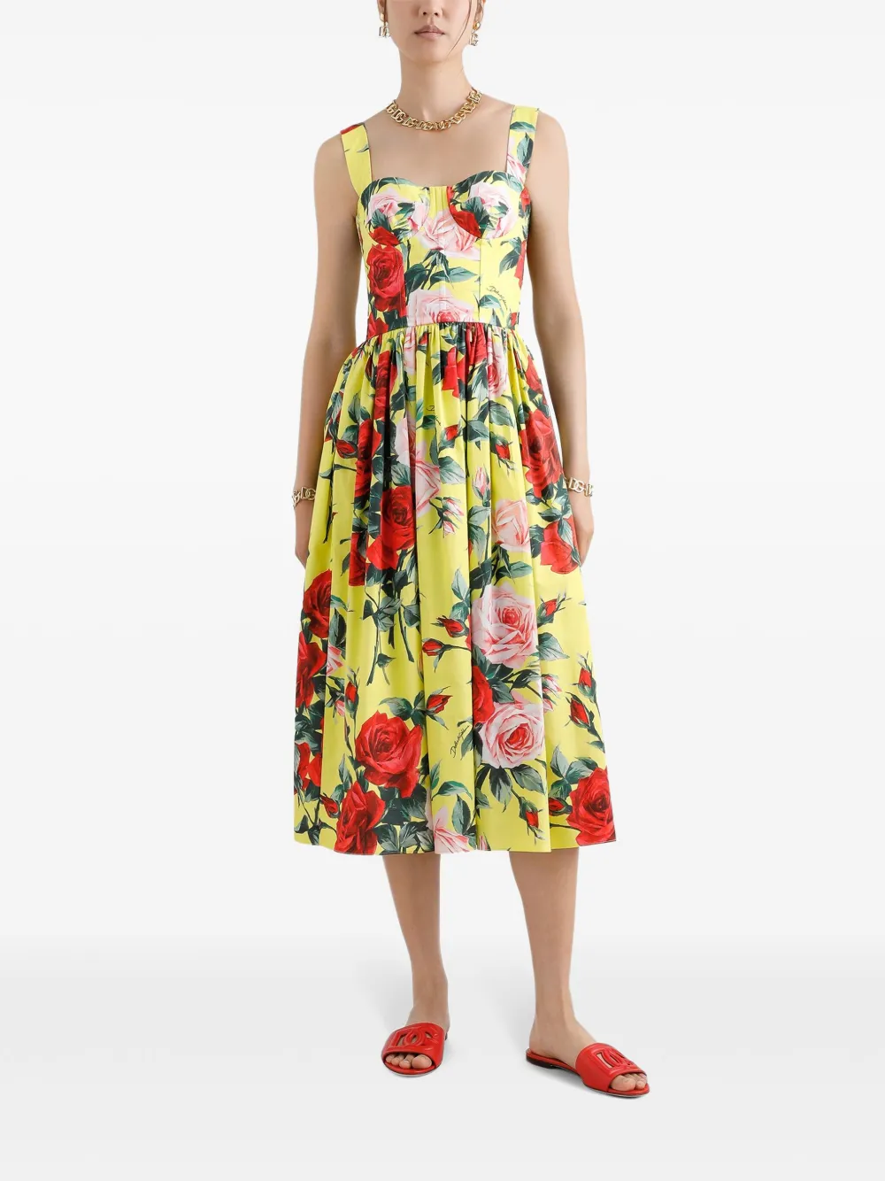 Dolce & Gabbana floral-print midi dress | Day Dresses | Image 2