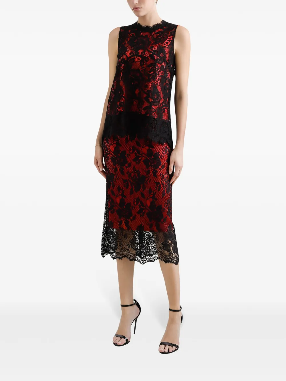 Dolce & Gabbana top con encaje floral | Chalecos y camisetas | Image 2