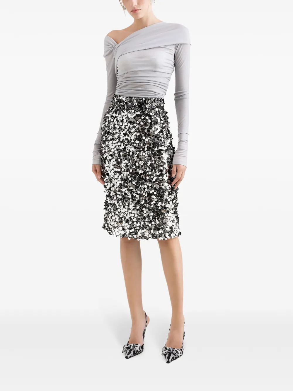 Dolce & Gabbana Asymmetrische top - Blauw