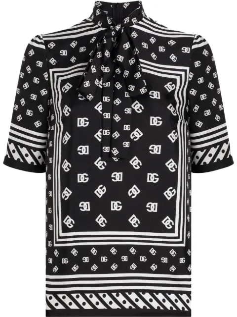 Dolce & Gabbana DG-print blouse